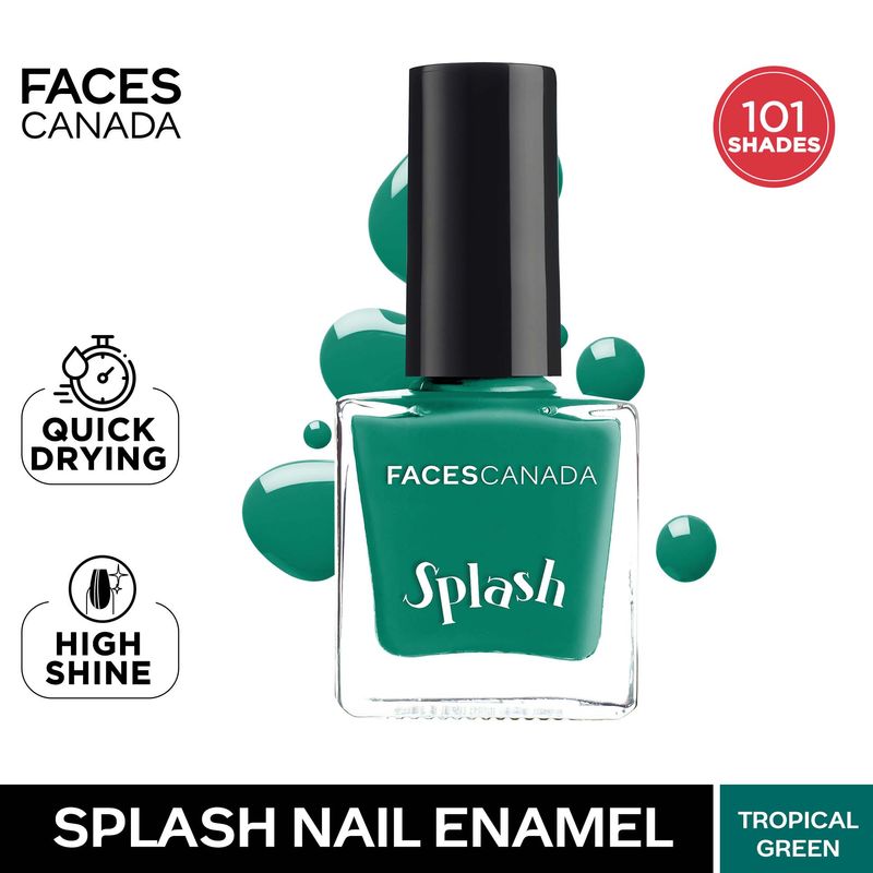 Faces Canada Splash Nail Enamel - Tropical Green