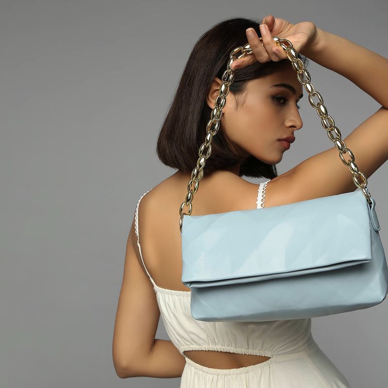 RSVP by Nykaa Fashion Blue Soft Glam Shoulder Bag (Free Size): Buy RSVP ...