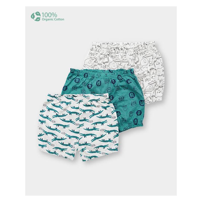 Carter's Baby Boy Organic Cotton Blommer In Assorted Prints (Pack of 3) (3-6 Months)
