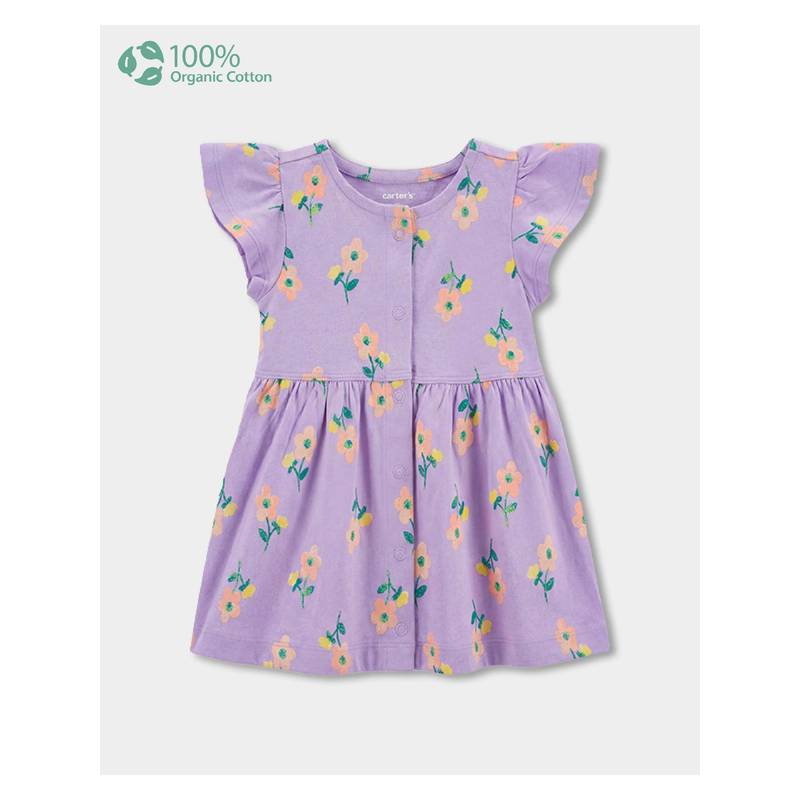 Carter's Baby Girl Organic Cotton Knitted Dress (6-9 Months)
