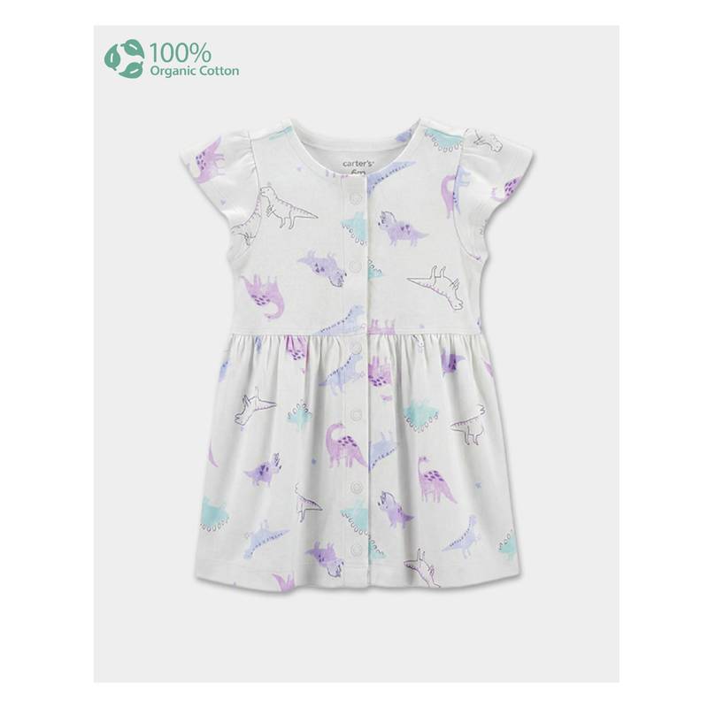 Carter's Baby Girl Organic Cotton Knitted Dress (6-9 Months)