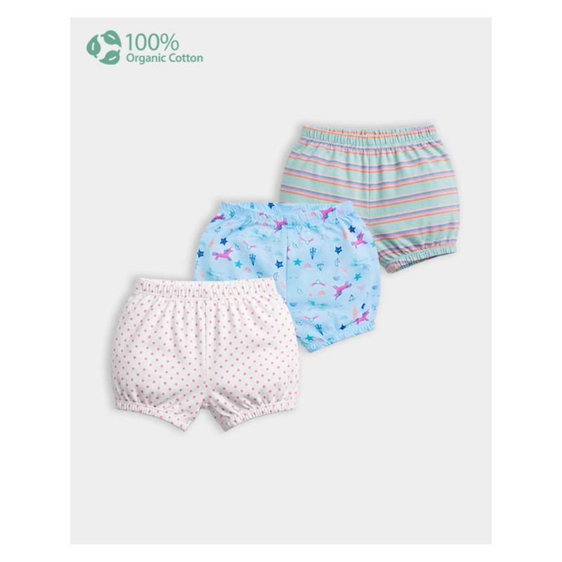 Carter's Baby Girl Organic Cotton Bloomers (Pack of 3) (0-3 Months)