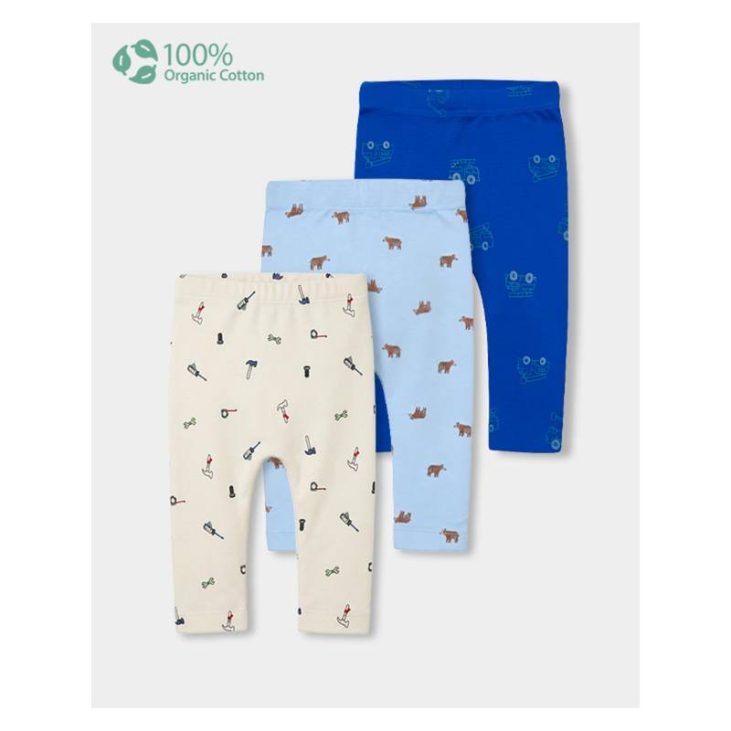 Carter's Baby Boy Organic Cotton Diaper Pants (Pack of 3) (New Born)