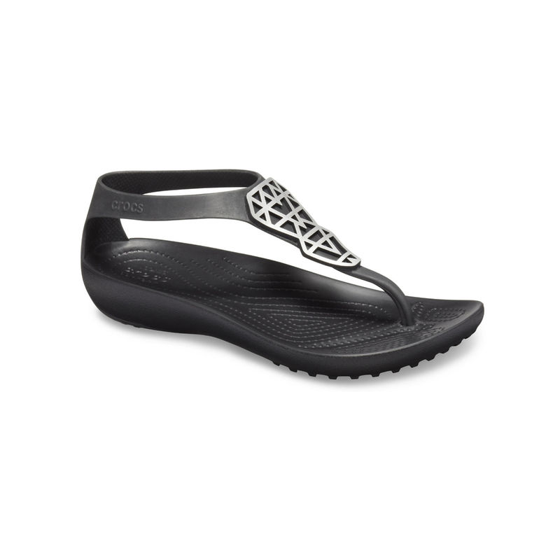 Crocs women's serena embellished flat sandal cheap
