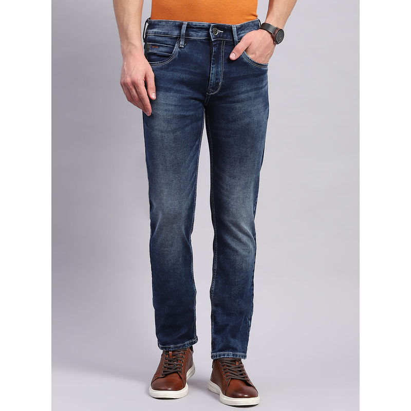 Monte Carlo Blue Light Wash Narrow Fit Denim (36)