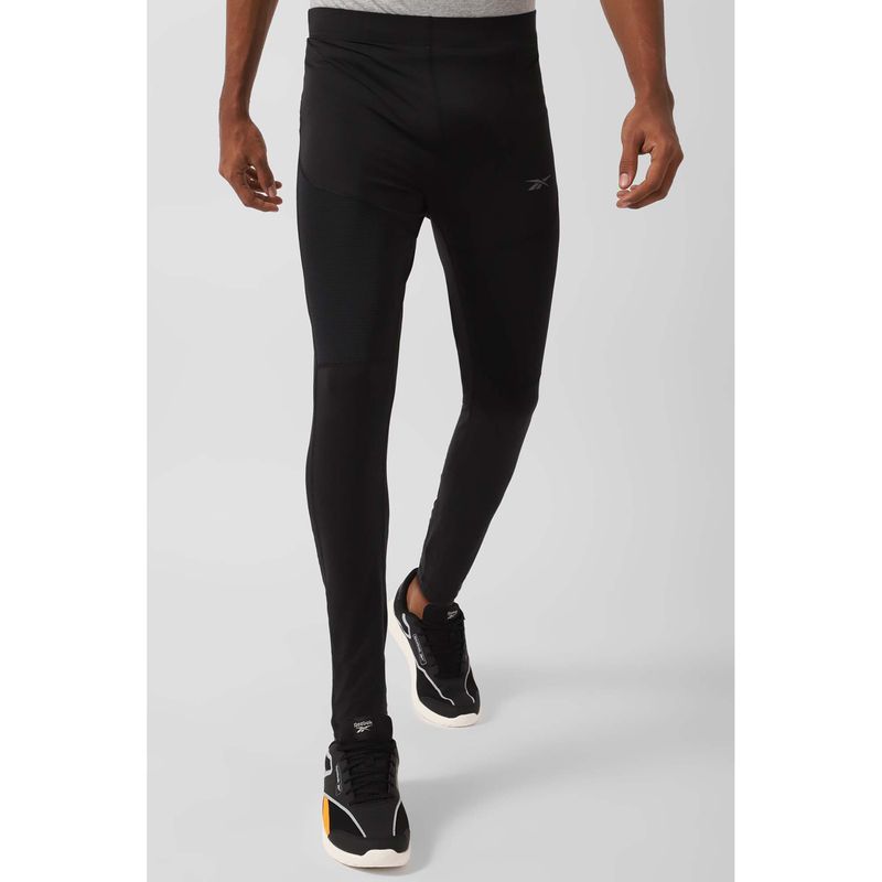 Reebok Men Black Tights (2XL)
