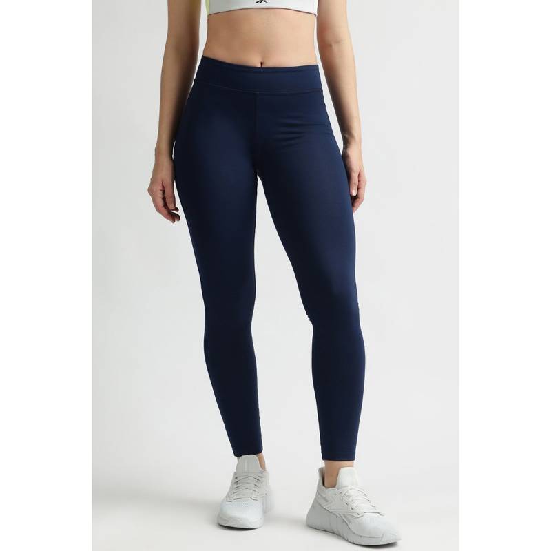 Reebok Women Navy Blue Tights (XS)