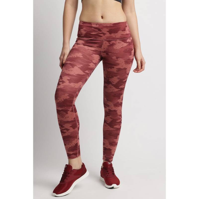 Reebok Women Maroon Tights (XS)