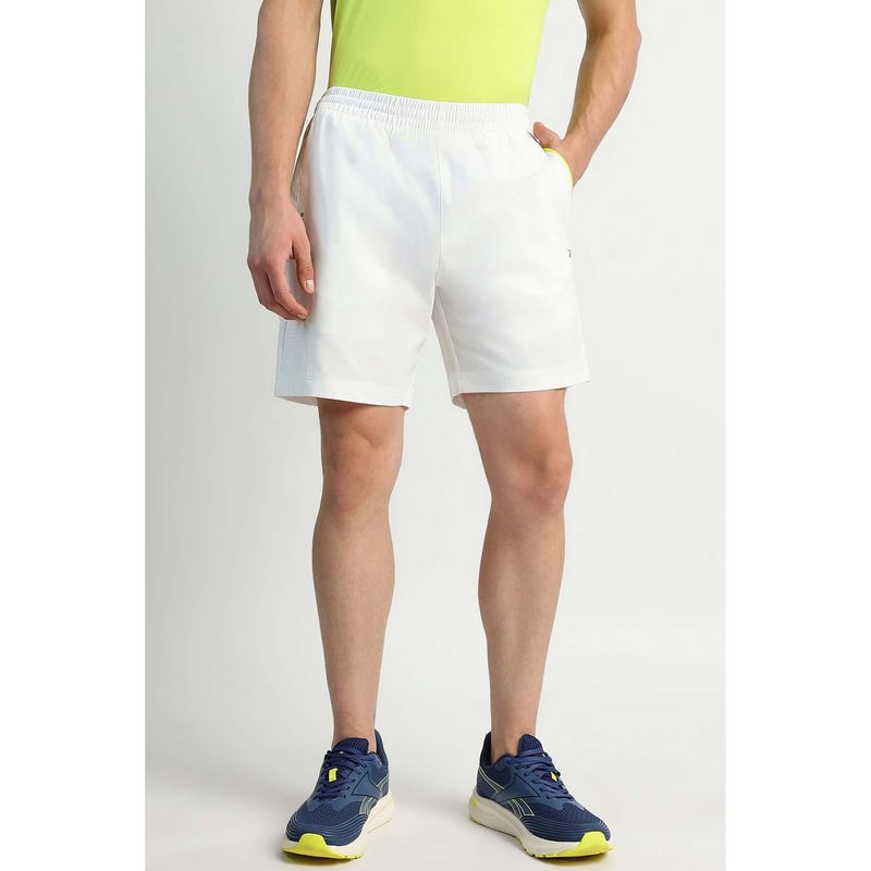Reebok Men White Shorts (S)