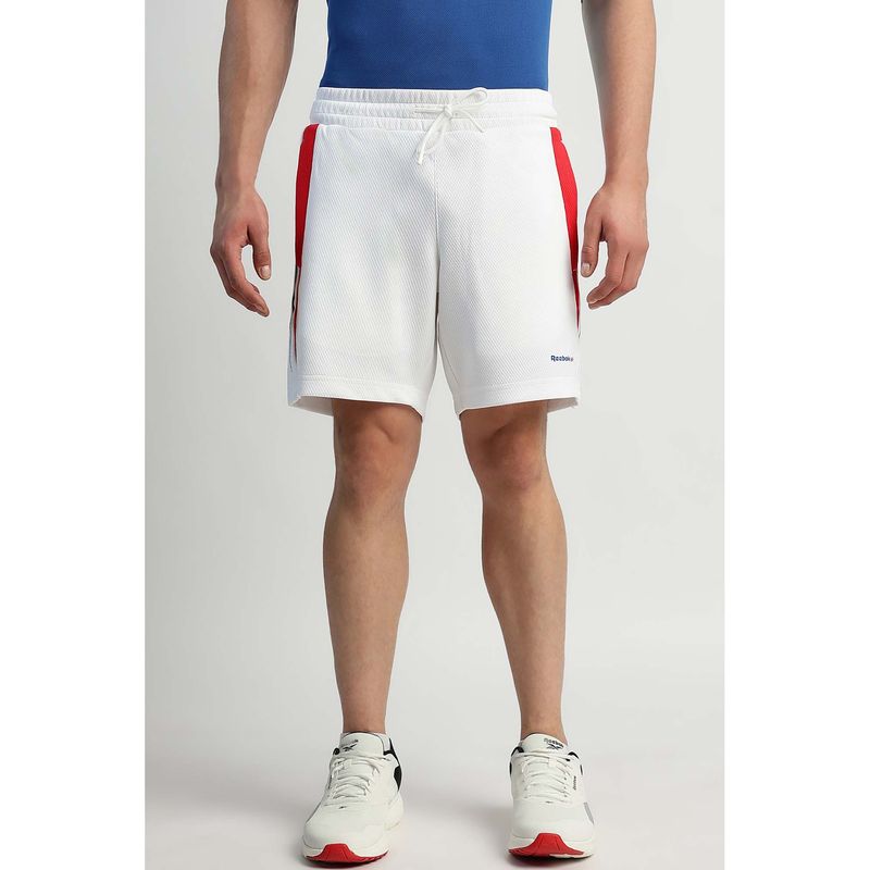 Reebok Men White Shorts (L)