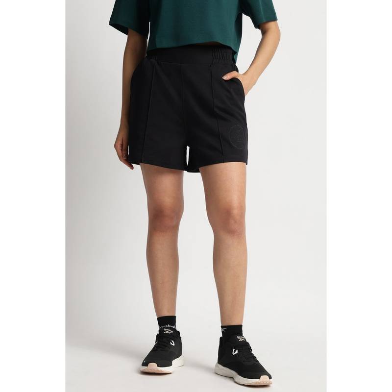 Reebok Women Black Shorts (XS)