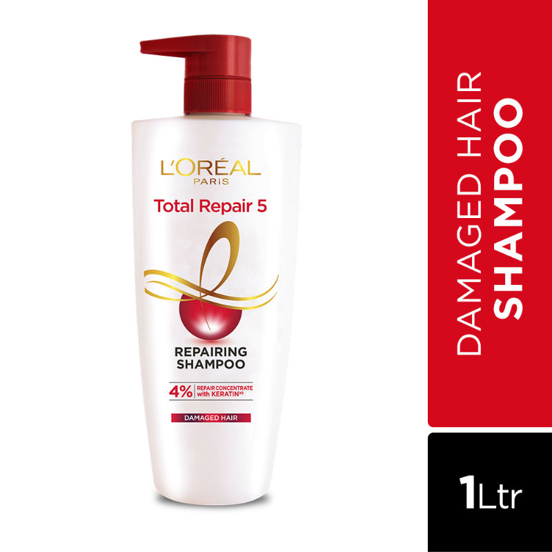 L'Oreal Paris Total Repair 5 Repairing Shampoo With Keratin XS For Damaged Hair
