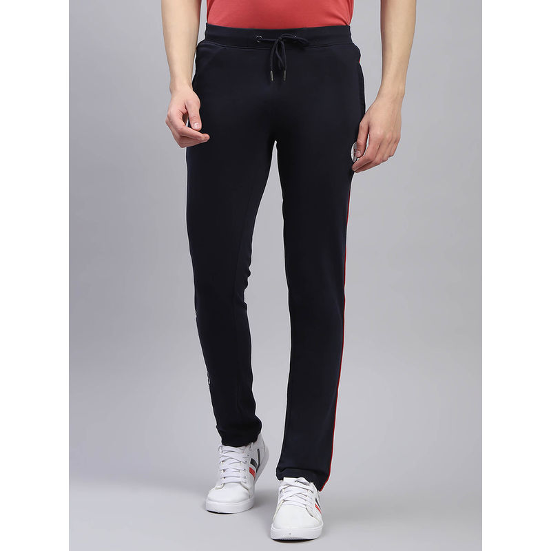 Monte Carlo Mens Navy Blue Solid Regular Fit Trackpants (3XL)