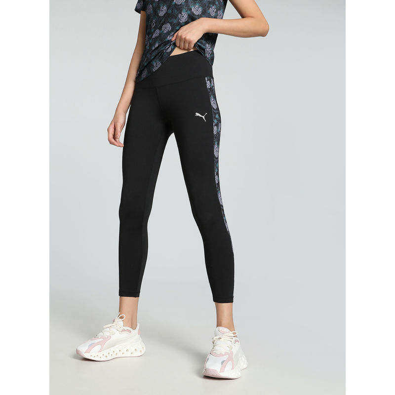 Puma Black Winter Blooms 7/8 Training Tights (M)