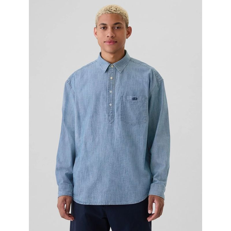 GAP Denim Spread Collar Shirt (M)