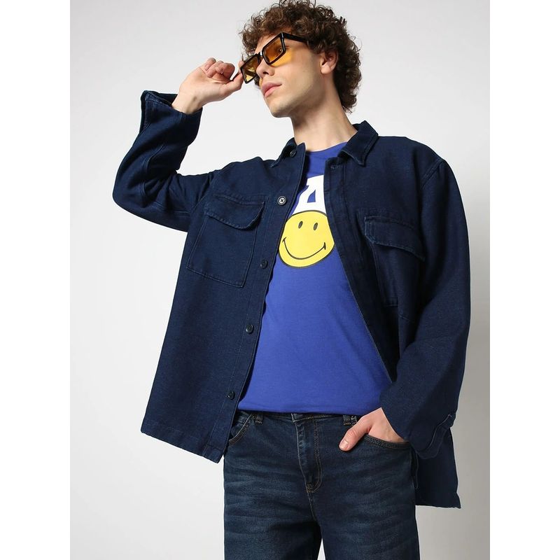 GAP Double Pocket Denim Spread Collar Shirt (M)