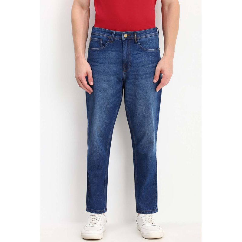 Allen Solly Men Blue Super Slim Fit Mid Wash Jeans (32)