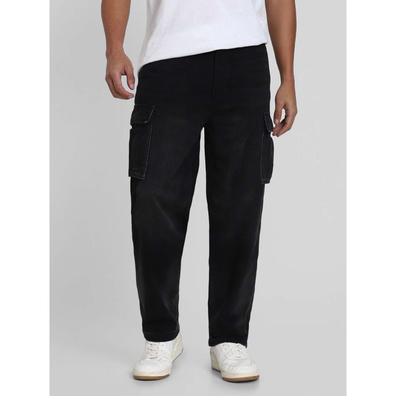 American Eagle Men Black Easyflex Athletic Loose Carpenter Jean (29)