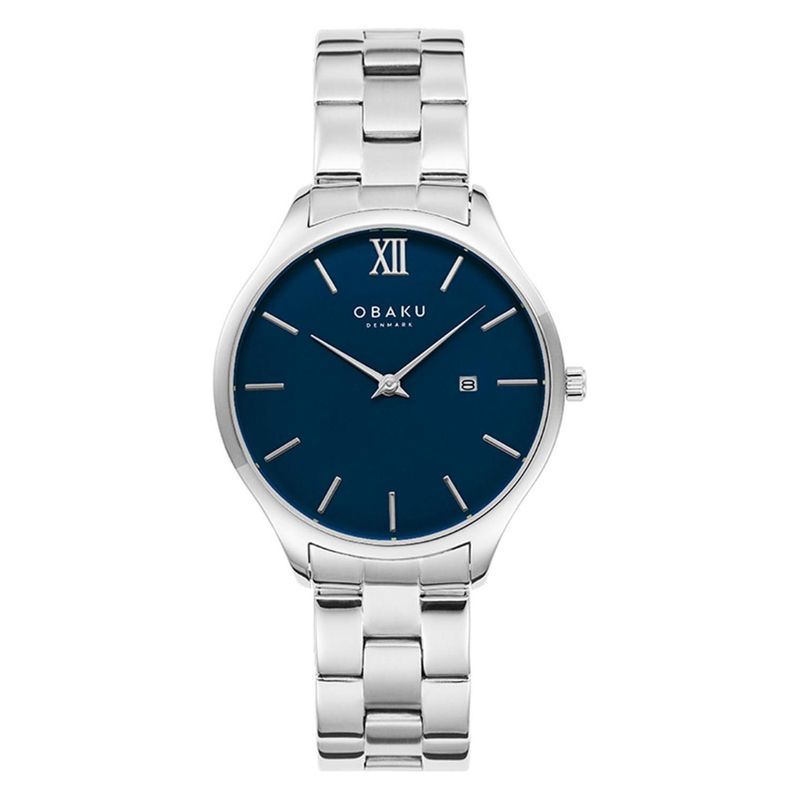 Obaku Kamille - Bahama Blue Dial IP Blue Steel Ladies Watch V293LXVLSL