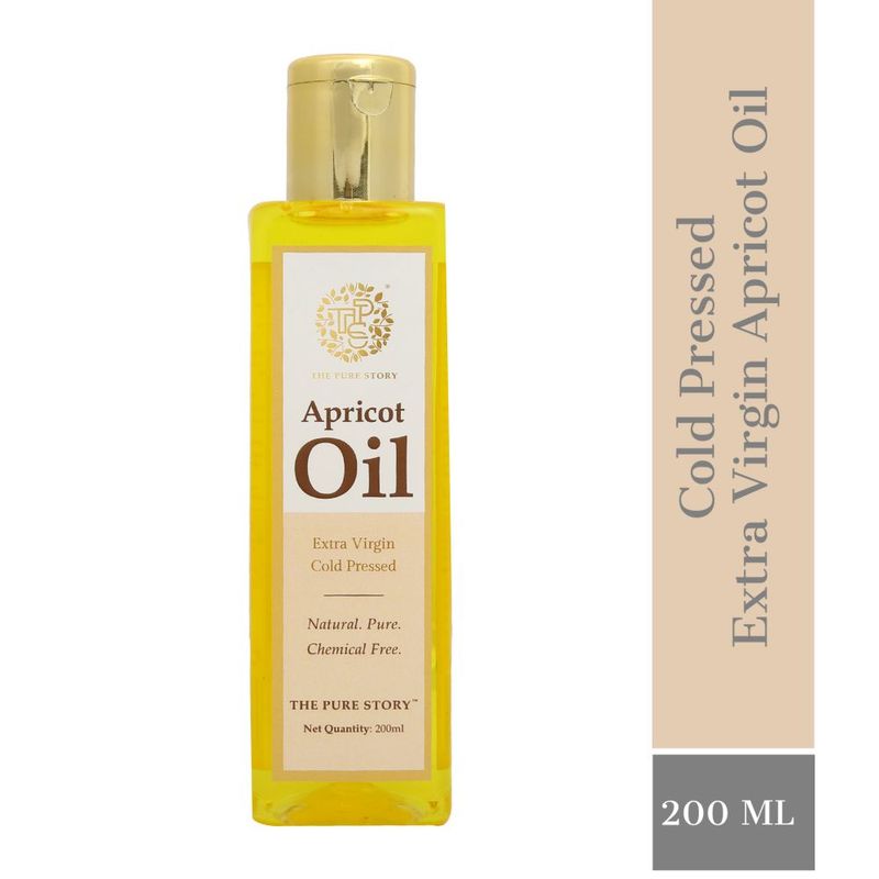 The Pure Story Natural Cold Pressed Apricot Hair Oil
