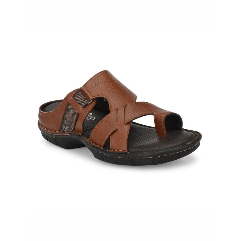 Hitz Leather Casual Sandal Tan - Uk 6