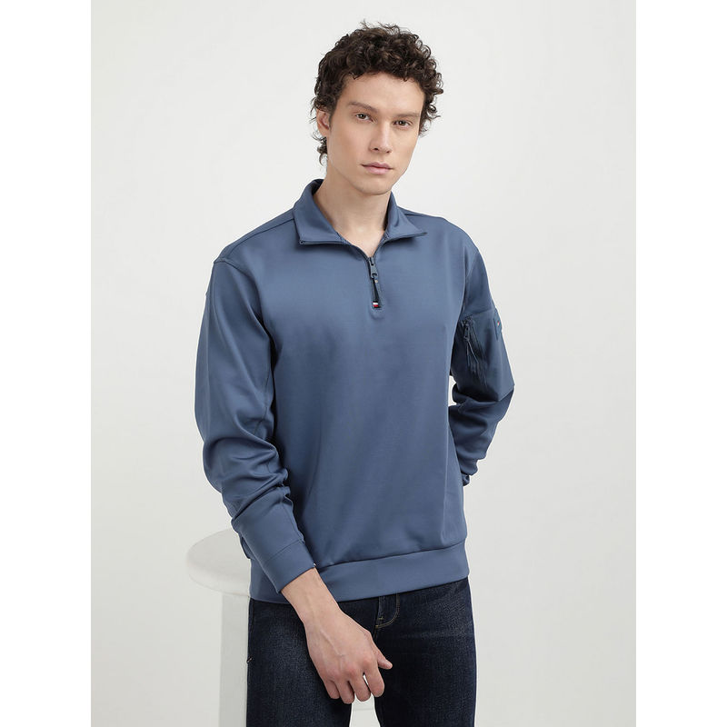 Tommy Hilfiger Jacket Blue Scuba 1/2 Zip (S)