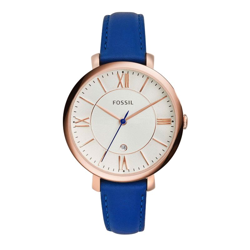 Fossil Jacqueline Blue Strap Casual Watch Es3795: Buy Fossil