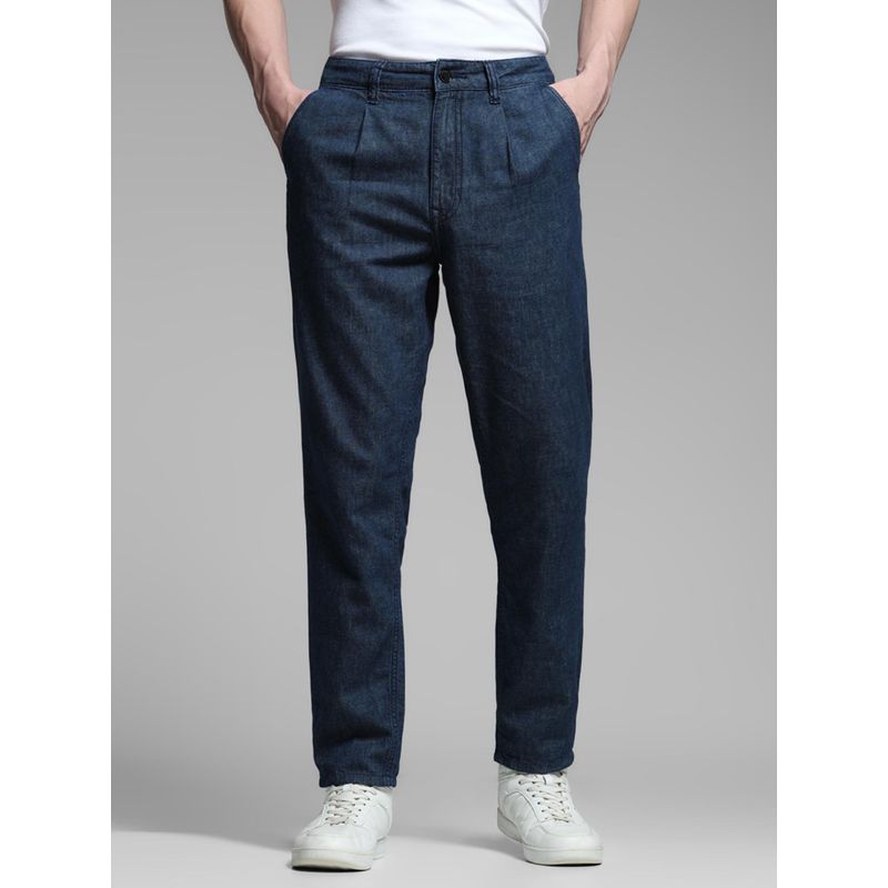 Jack & Jones Blue Cotton Regular Fit Jeans (38/34)