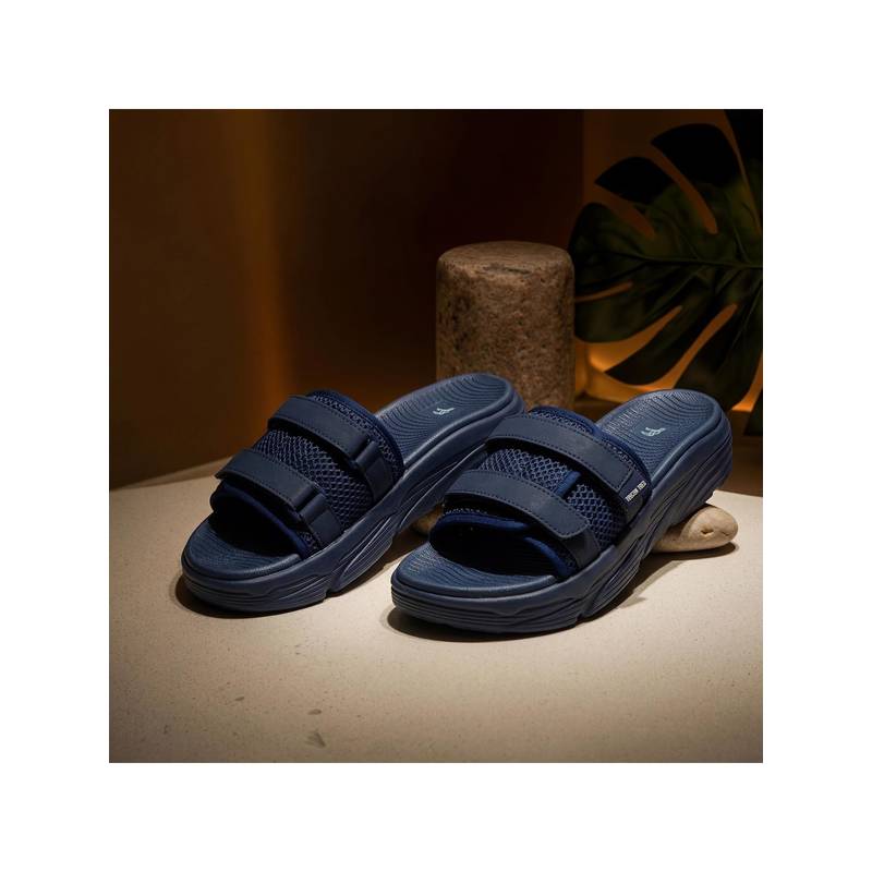 Toucantoes Women Navy Blue Soft Cushion Sandals (UK 4)