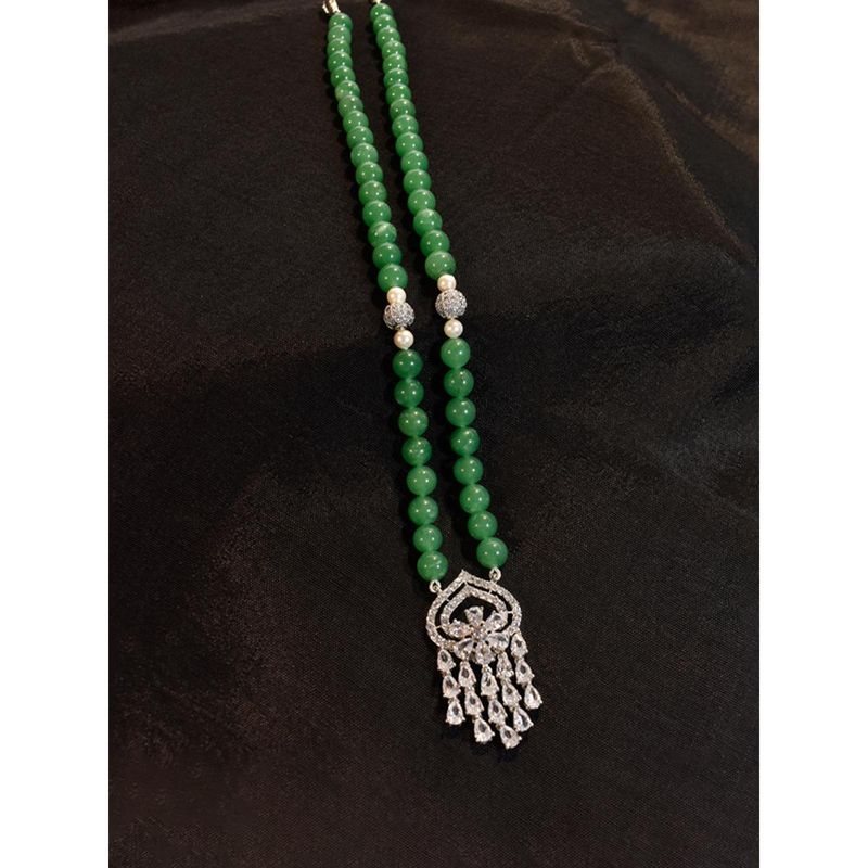 Big Size Green Color & Golden Beads Hanging/Tassels Pack Of 6