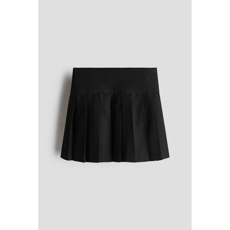 H&M Girls Black Pleated Skirt (12-13 Years)