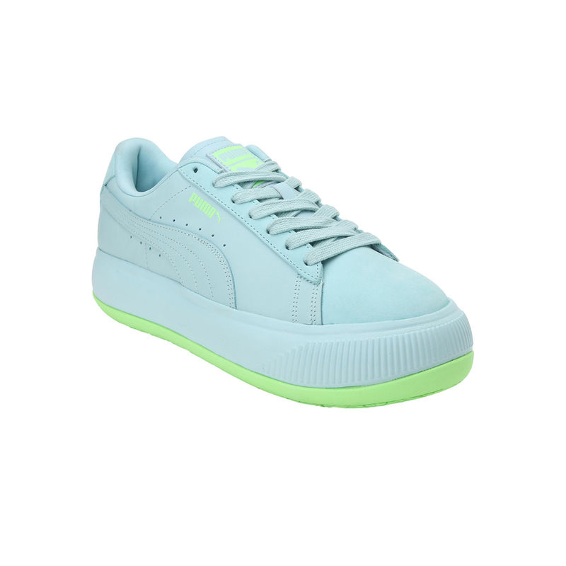 Puma Suede Mayu Mono Womens Blue Casual Sneakers UK 3