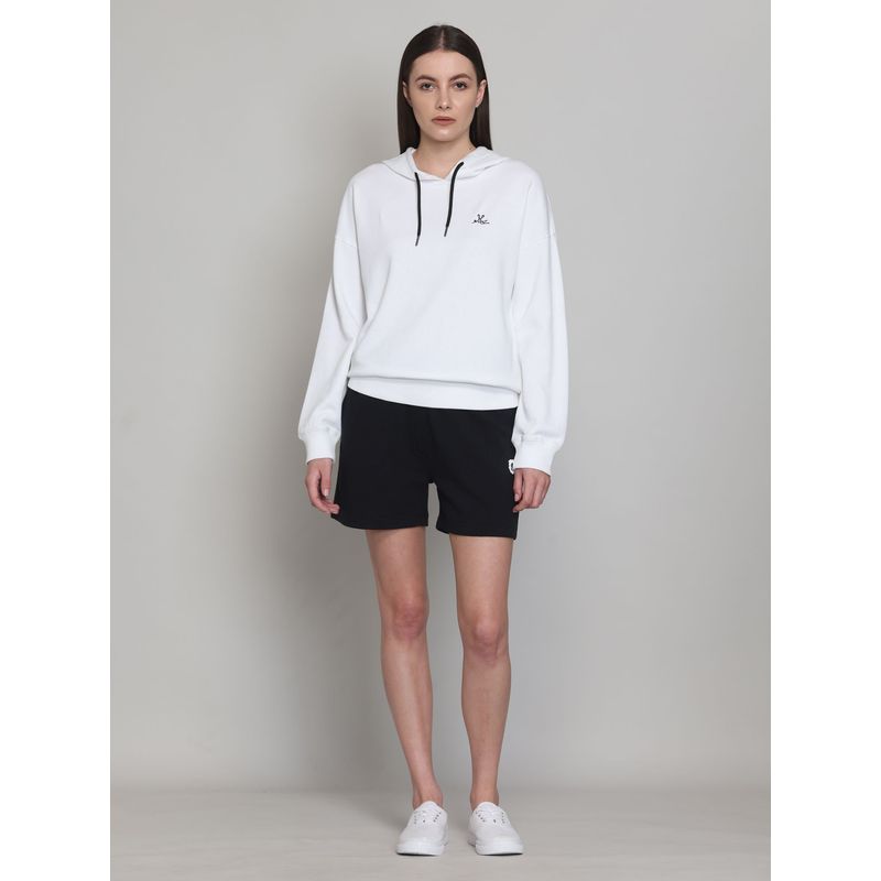 Muvazo White Hibiscus Hoodie (XS)