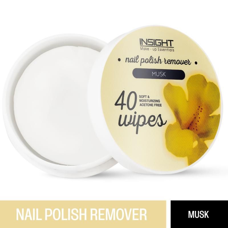 Insight Cosmetics Nail Polish Remover 40 Wipes - Musk