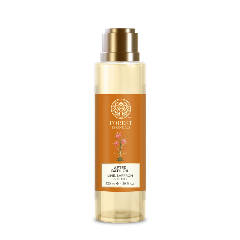 Forest Essentials Lime Saffron & Oudh Natural After Bath Oil