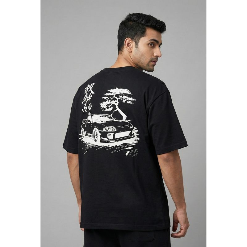 RHINO CULT Black Toyota Supera Classic Oversized T-Shirt (XS)