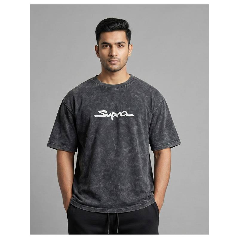 RHINO CULT Toyota Supra Classic Grey Acid Oversized T Shirt (XS)