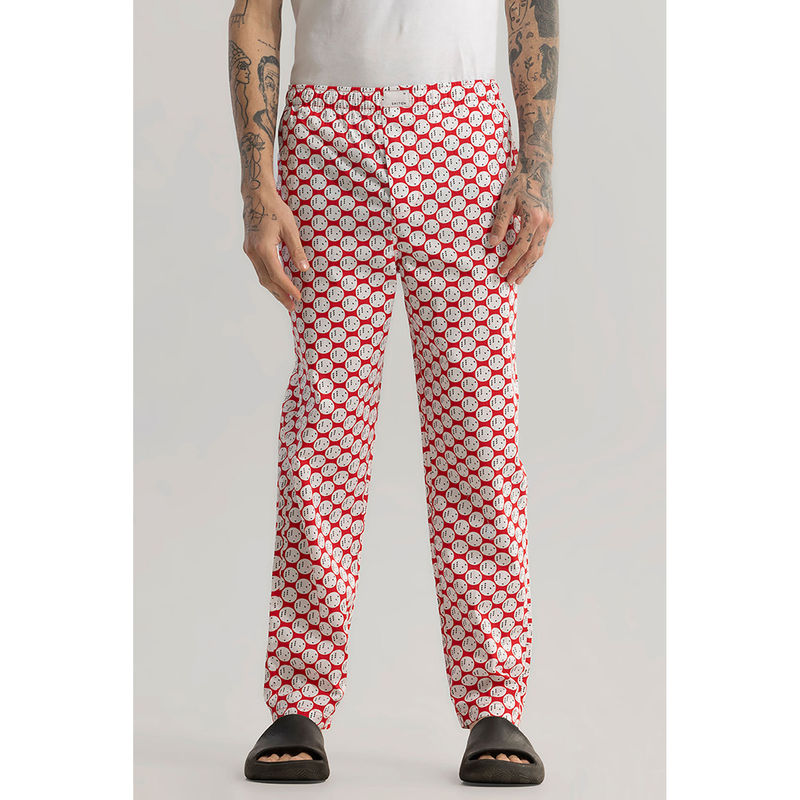 Snitch Dice Print Red Pyjama (34)