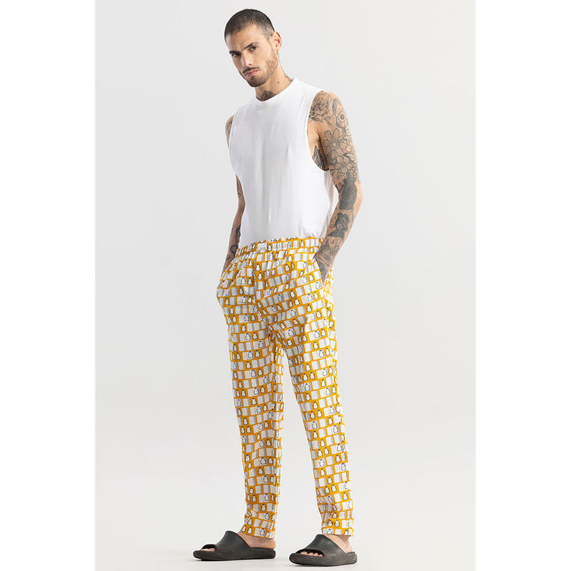 Snitch Penguin Print Mustard Pyjama (32)