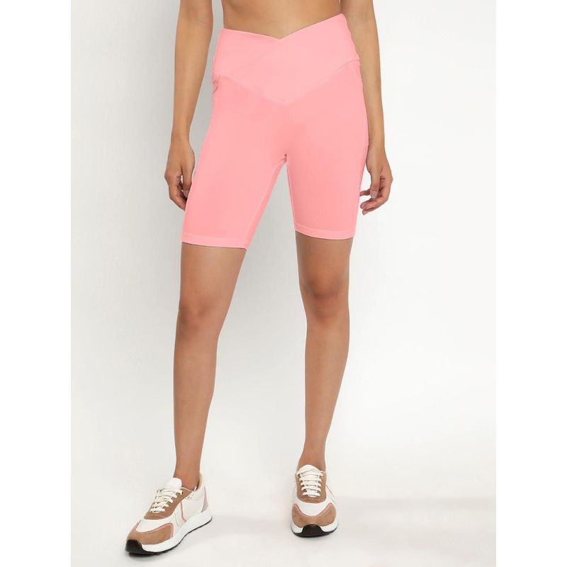 Wear Jukebox Empower High-Rise Workout Shorts 8 Peach (S)