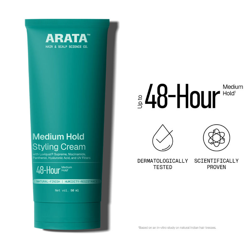 Arata Styling Hair Cream, Reduces Frizz, Tames Flyaways & Adds Soft Hold|For All Hair Types