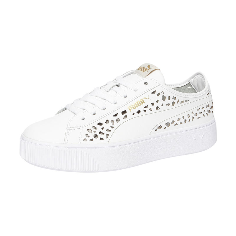 Buy Puma PUMA Vikky Stacked Laser Cut Shoes White 6 Online