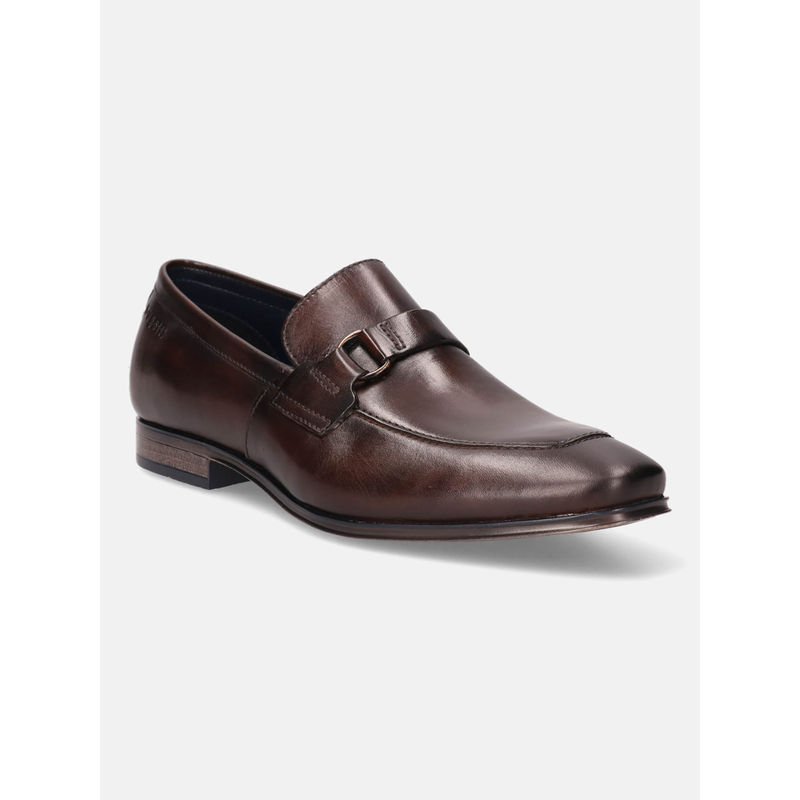 Bugatti Margo Brown Men Leather Bit Loafer Formal Shoes (EURO 42)