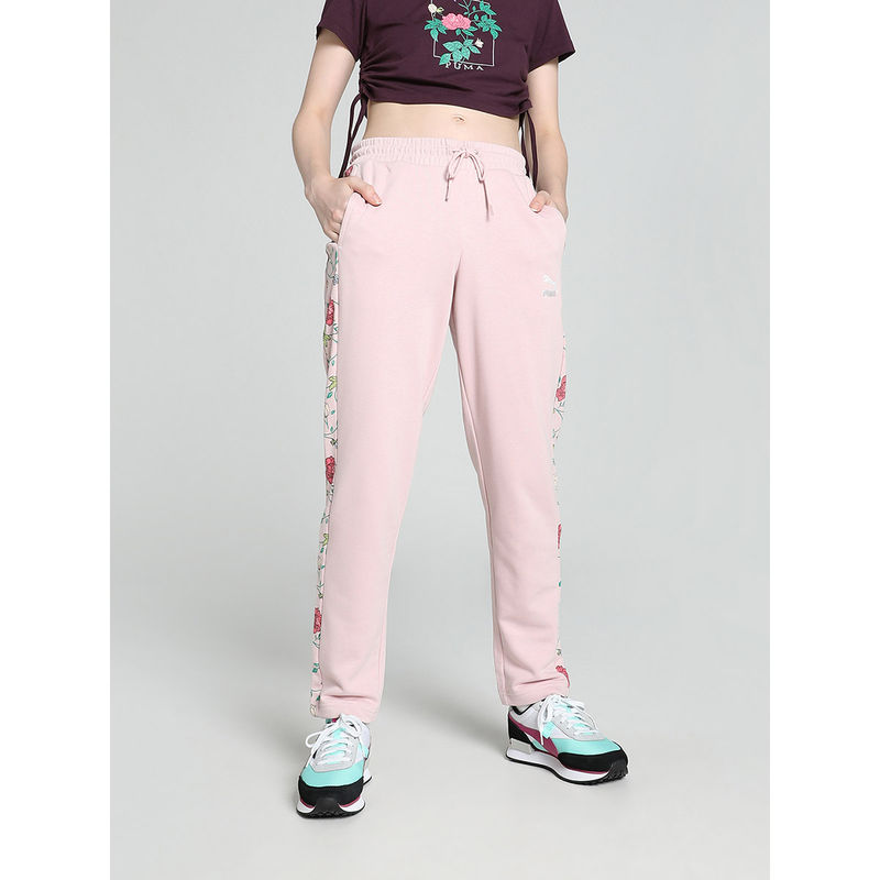 Puma Classics Petalia T7 Women's Pink Knitted Pant (S)