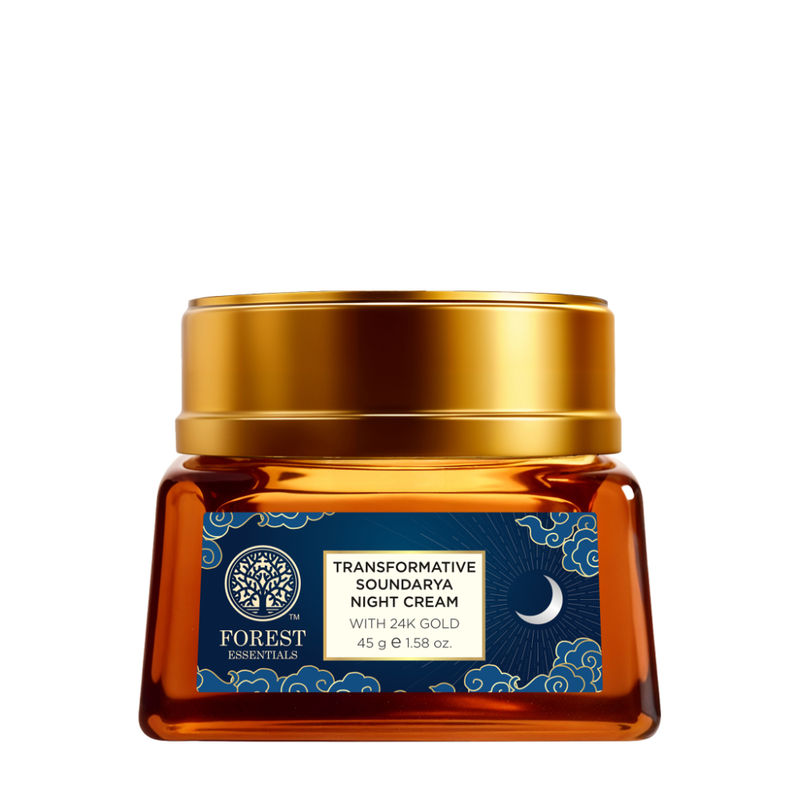 Forest Essentials Transformative Soundarya Night Cream With 24K Gold - For Overnight Repair