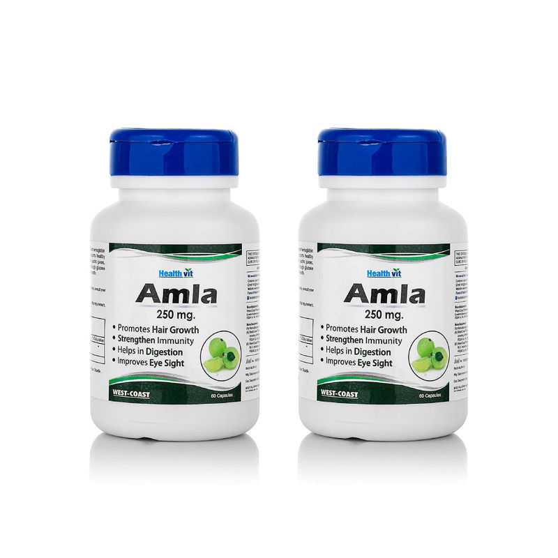 Buy HealthVit Amda Amla Powder 250mg Pack Of 2 Online