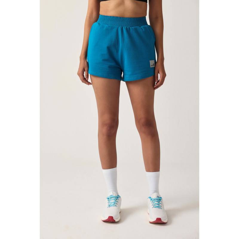 Sawsee Relaxed Fit Lounge Teal Shorts (M)