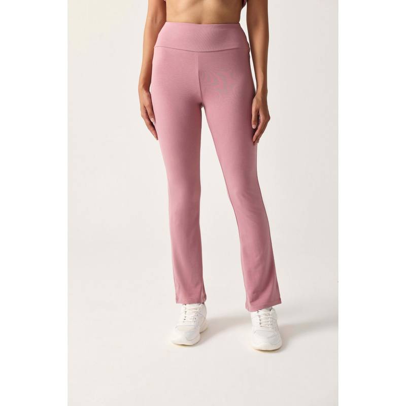 Sawsee Earthkin Boot Cut Bamboo Yoga Pink Leggings (M)