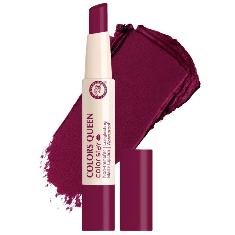 Colors Queen Color Stay Longlasting & Matte Lipstick Waterproof - 13 Wine