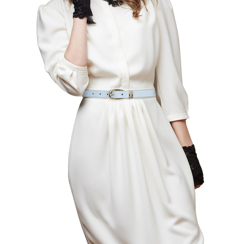 Tommy Hilfiger Women Odette Casual Belt - Powder Blue (L)